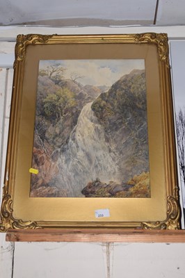 Lot 233 - 19th Century school study of waterfall,...