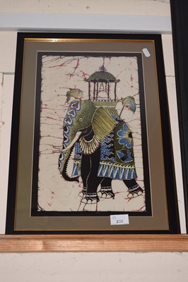 Lot 235 - A modern print of an elephant