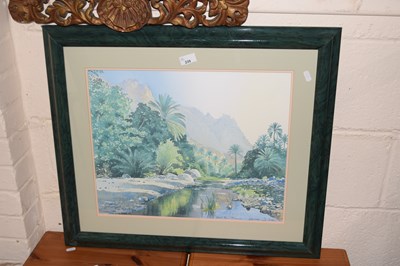 Lot 239 - Coloured print Middle Eastern scene by D...