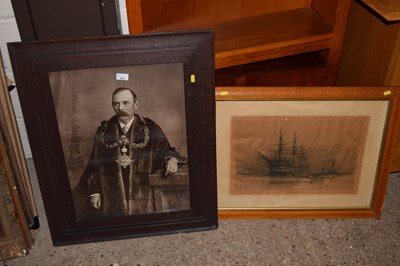 Lot 250 - An early 20th Century portrait print of a...