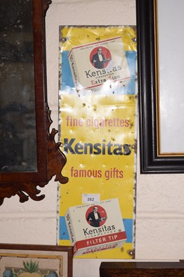 Lot 262 - A small pressed metal advertising sign for...