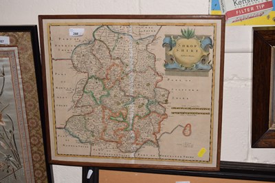 Lot 266 - Robert Morden, coloured map of Shropshire