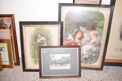 Lot 270 - Two Victorian chromolithograph prints and a...