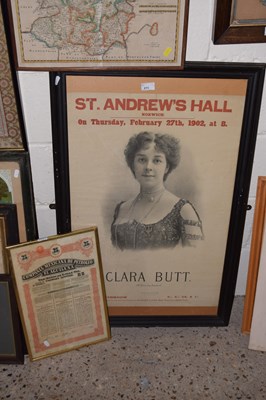 Lot 271 - A St Andrews Hall, Norwich advertising poster...