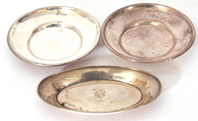 Lot 187 - Mixed Lot: pair of small circular silver...