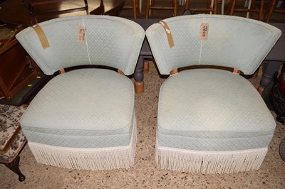 Lot 277 - A pair of early 20th Century bow back bedroom...