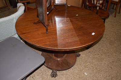 Lot 289 - 19th Century mahogany pedestal dining table