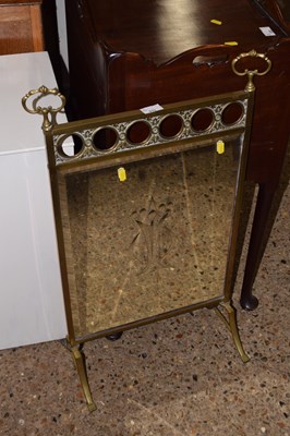 Lot 319 - A late 19th or early 20th Century brass framed...