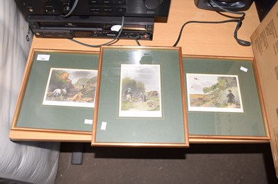 Lot 743 - Three reproduction prints, gilt framed