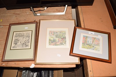 Lot 750 - Three assorted prints by Pam Dormer