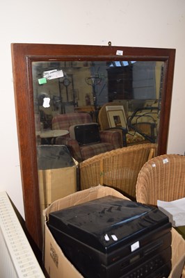 Lot 758 - Large wooden framed mirror
