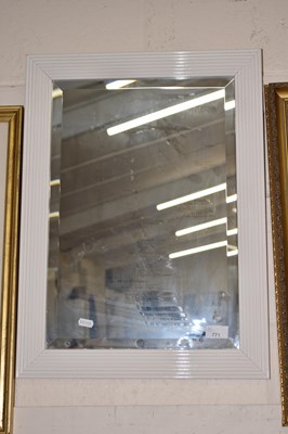 Lot 771 - White framed wall mirror