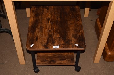 Lot 782 - Small two tier coffee table on casters
