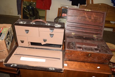 Lot 804 - An Anglo -Indian hardwood box with fitted...