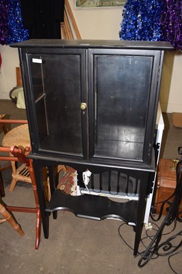 Lot 808 - Black painted cabinet