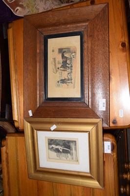 Lot 818 - Two prints, framed
