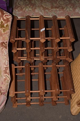 Lot 820 - Three wine racks
