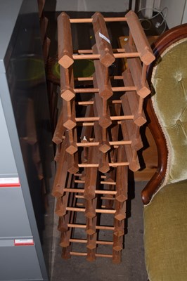 Lot 823 - Three wine racks