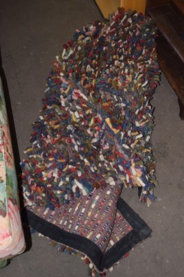Lot 877 - Multi-coloured rag style rug