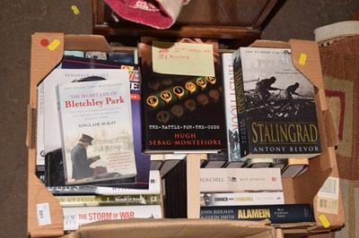 Lot 881 - Box of assorted books Second World War and others