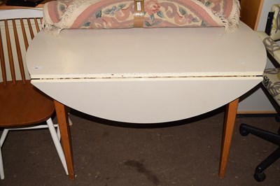 Lot 892 - Drop leaf melamine topped kitchen table