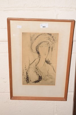 Lot 902 - Madigliana reproduction print, framed