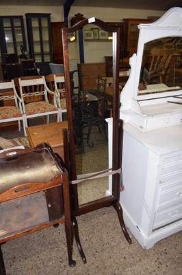 Lot 321 - A cheval mirror