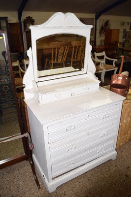 Lot 322 - A late Victorian white painted dressing chest