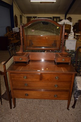 Lot 346 - An Edwardian mahogany dressing chest with...