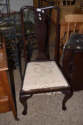 Lot 347 - A Queen Anne style dining chair