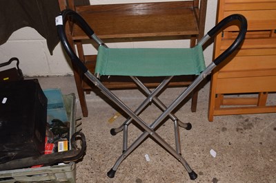 Lot 366 - A folding stool
