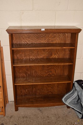 Lot 370 - A 20th Century oak adjustable bookcase cabinet