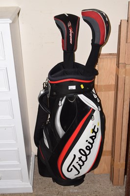 Lot 374 - A Titleist golf bag together with a Ben Sayers...