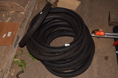 Lot 396 - A group of bike tyres