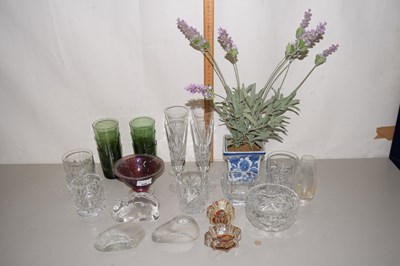 Lot 509 - Mixed lot of various glass wares, simulation...