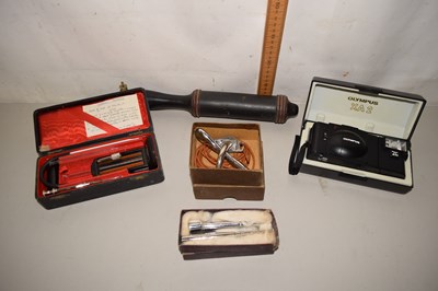Lot 511 - Mixed lot of cased Olympus camera and haemometer
