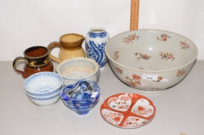 Lot 515 - Mixed lot of ceramics including a large India...