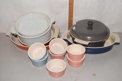 Lot 520 - A collection of various Le Creuset casserole...