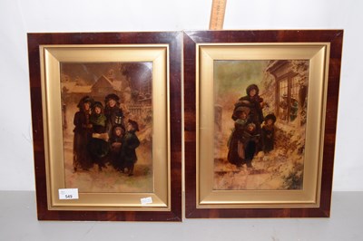 Lot 549 - A pair of vintage art works depicting...