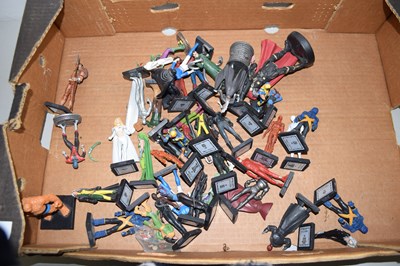 Lot 555 - A box containing a collection of painted comic...