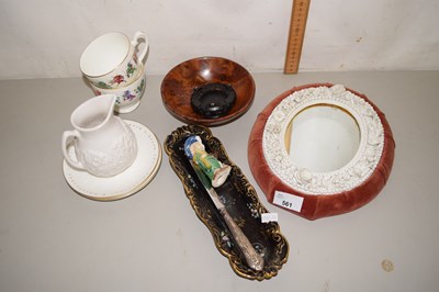 Lot 561 - Mixed Lot: White framed mirror, letter opener,...