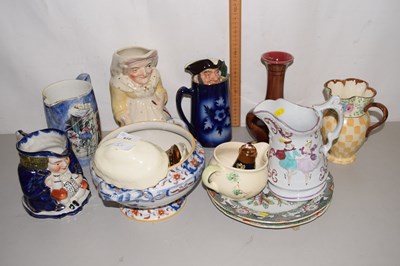 Lot 572 - Mixed Lot: Ceramics including Toby jugs,...