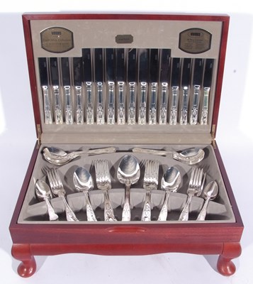 Lot 228 - Viners cased canteen 'King Royale' cutlery,...