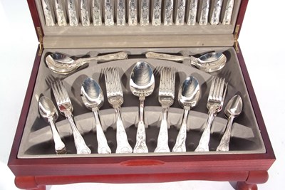 Lot 228 - Viners cased canteen 'King Royale' cutlery,...