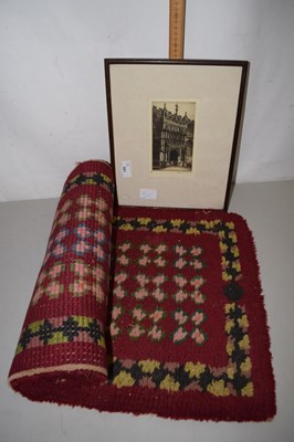 Lot 581 - A framed engraving of Gloucester Cathedral...