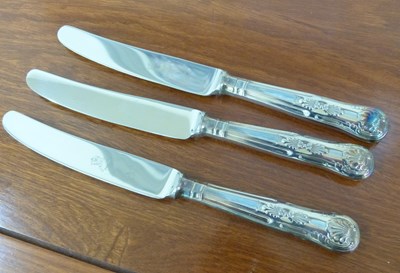 Lot 229 - Kings pattern silver plated cutlery 8-piece...