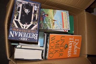 Lot 585 - Box of mixed books to include mostly novels...