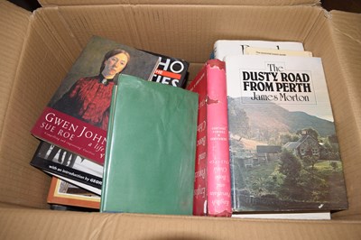 Lot 597 - Box of mixed books to include topograph and...