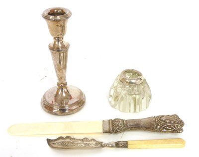 Lot 166 - A silver bladed butter knife, Birmingham 1879,...