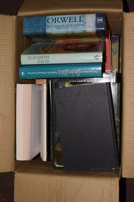 Lot 599 - Box of various hardback books to include cookery